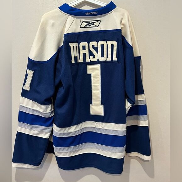 Reebok Authentic Columbus Blue Jackets Mason NHL Jersey Cannon Alternate Size 52 - Picture 1 of 5